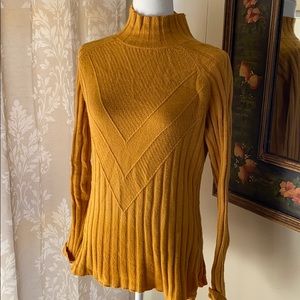 Evolution by Cyrus mustard turtleneck sweater